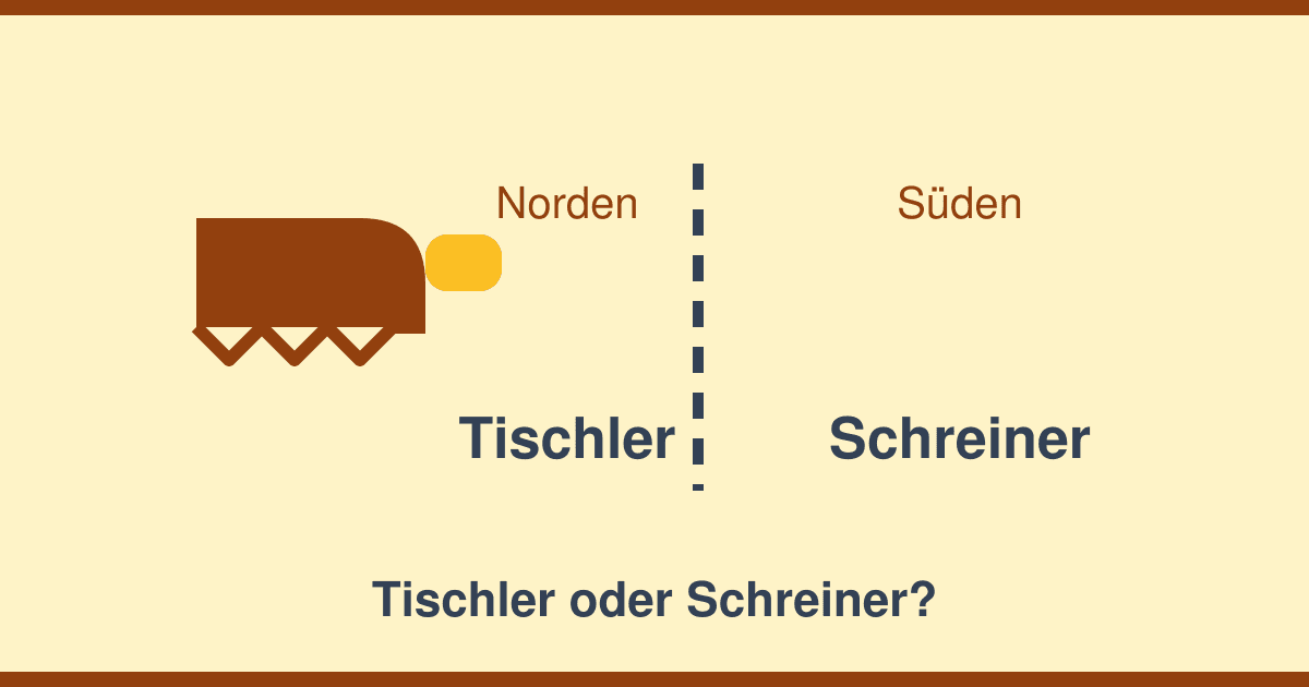 Tischler oder Schreiner? Der Unterschied — und was der Betrieb für Sie tut